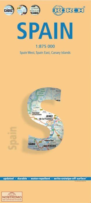 ESPAGNE | carte touristique Borch