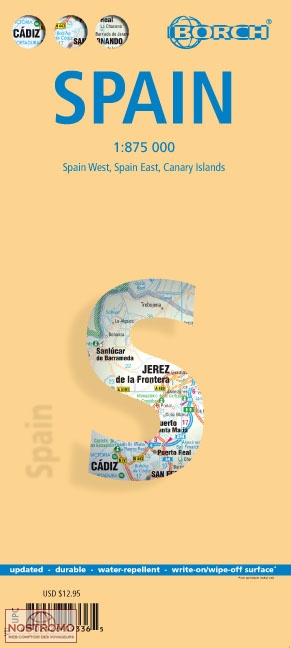 ESPAGNE | carte touristique Borch