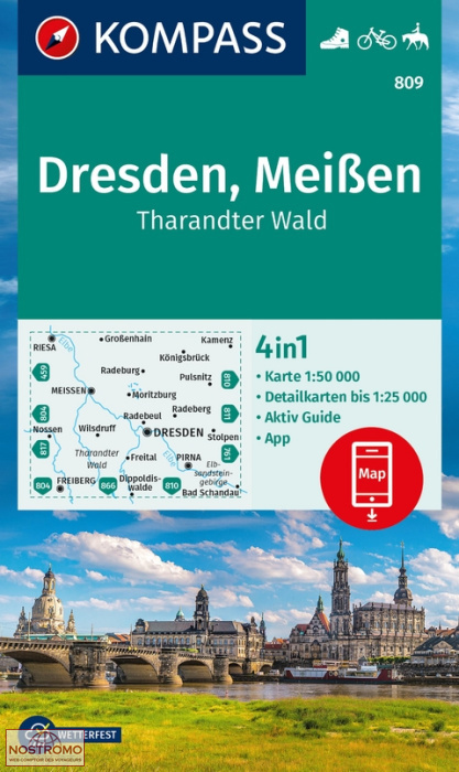 809 DRESDEN - MEISSEN | Kompass hiking map