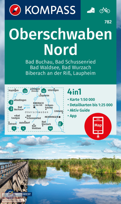 782 OBERSCHWABEN NORD | Kompass hiking map