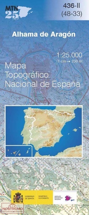 436-2 ALHAMA DE ARAGÓN | carte topographique CNIG