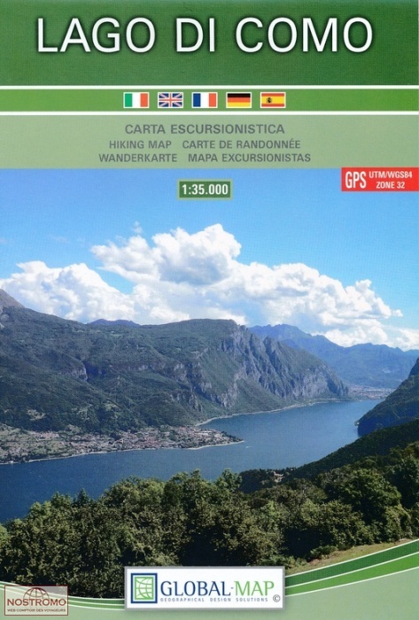 LAGO DI COMO | carte de randonnée GlobalMap