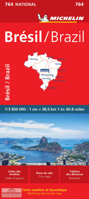 BRAZIL 764 | Michelin road map