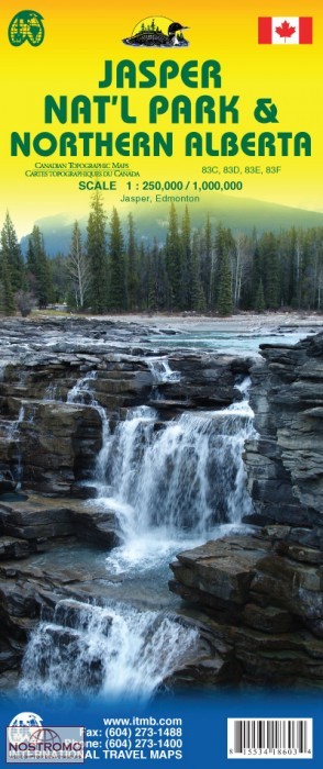 JASPER NATIONAL PARK & NORTHERN ALBERTA | carte touristique ITMB