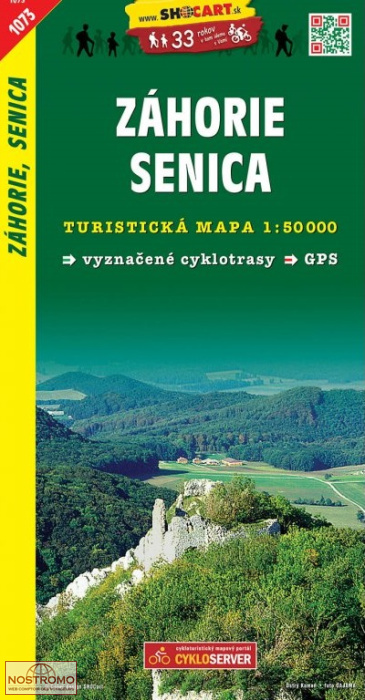 1073 ZÁHORIE - SENICA | carte de randonnée Shocart