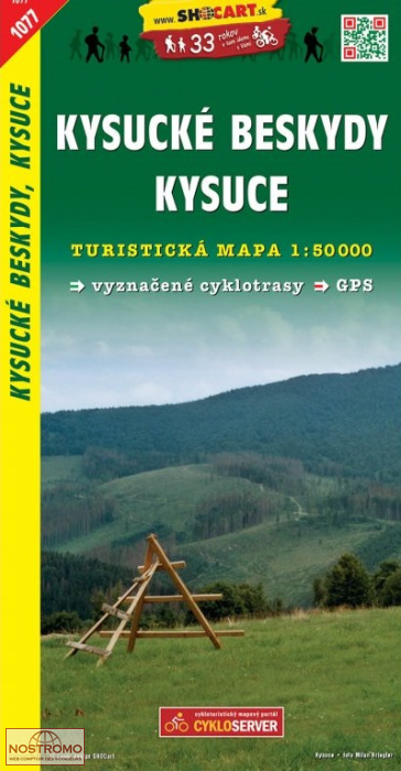 1077 KYSUCKÉ BESKYDY -  KYSUCE | carte de randonnée Shocart