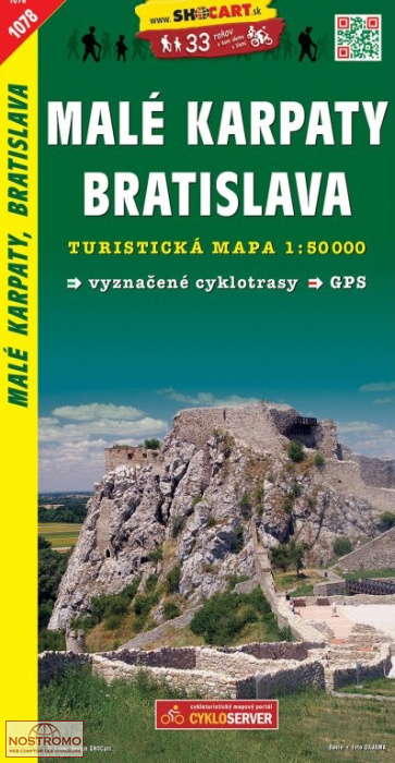 1078 MALÉ KARPATY - BRATISLAVA | carte de randonnée Shocart