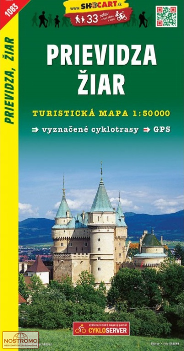 1083 PREVIDZA - ŽIAR | carte de randonnée Shocart