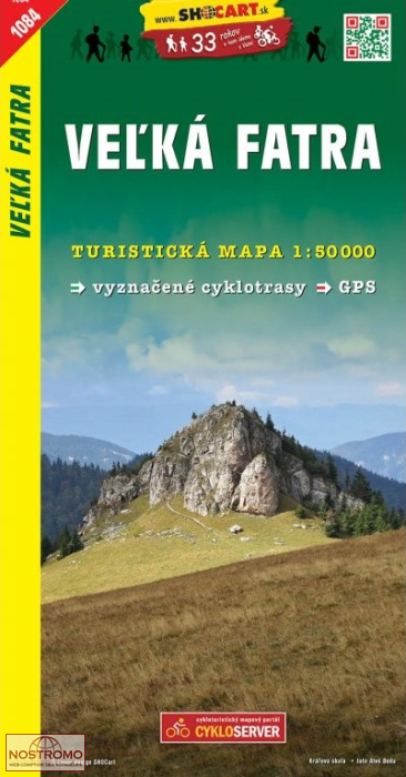 1084 VEĽKÁ FATRA | carte de randonnée Shocart