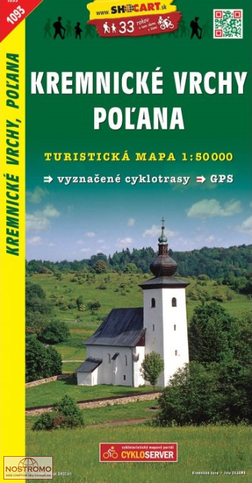 1093 KREMNICKÉ VRCHY - POL'ANA | carte de randonnée Shocart