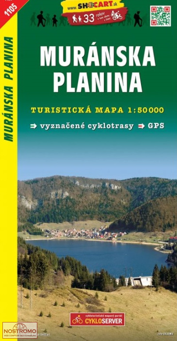 1105 MURÁNSKA PLANINA | Shocart hiking map