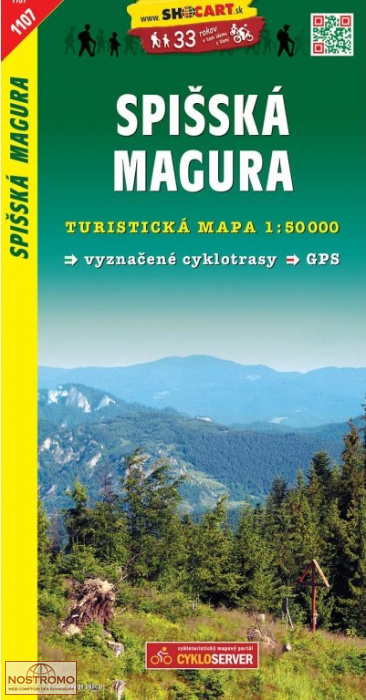 1107 SPIŠSKÁ MAGURA | Shocart hiking map