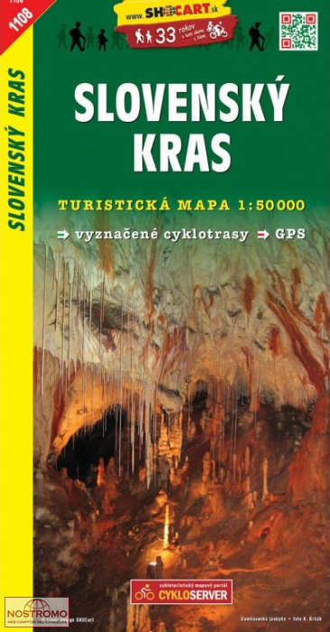 1108 SLOVENSKÝ KRAS | Shocart hiking map