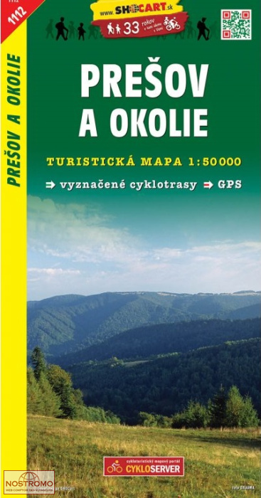 1112 PREŠOV A OKOLÍ | Shocart hiking map