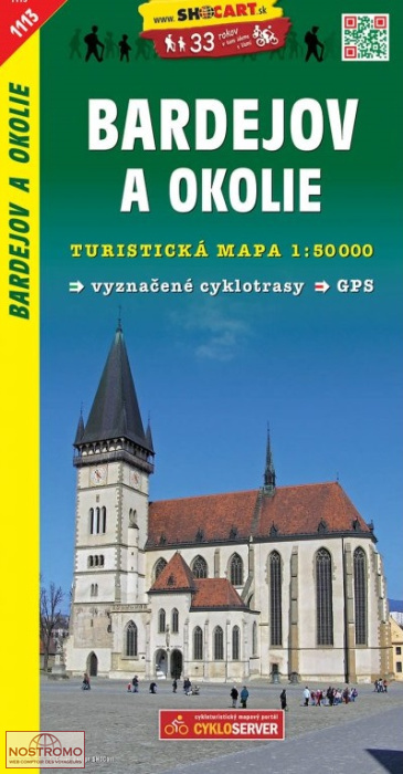 1113 BARDEJOV A OKOLÍ | Shocart hiking map