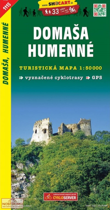 1115 DOMAŠA - HUMENNÉ | Shocart hiking map