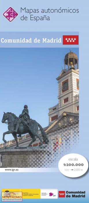COMMUNAUTÉ DE MADRID | carte touristique CNIG