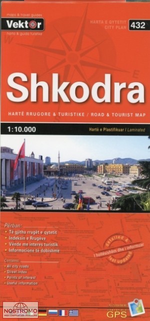 SHKODRA | Vektor city map