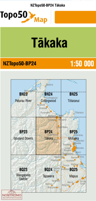 BP24 TAKAKA | carte topographique LINZ