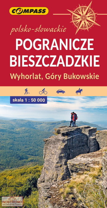 POGRANICZE BIESZCZADZKIE | carte de randonnée Compass