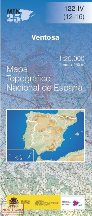 122-4 VENTOSA | CNIG topographical map