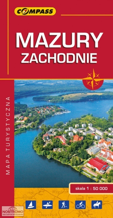 MAZURY ZACHODNIE | carte de randonnée Compass