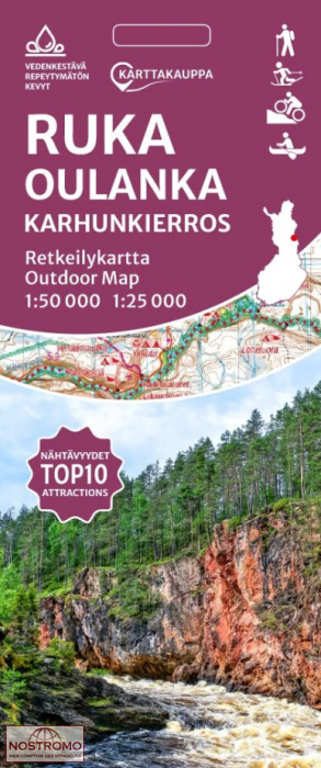 RUKA -  OULANKA - KARHUNKIERROS | Karttakauppa hiking map