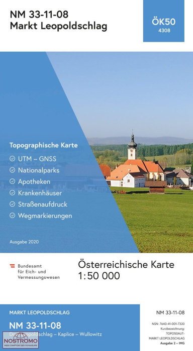 4308 MARKT LEOPOLDSCHLAG | carte topographique BEV