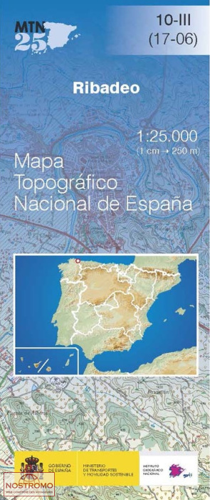010-3 RIBADEO | carte topographique CNIG