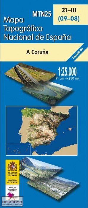 021-3 A CORUÑA | CNIG topographical map