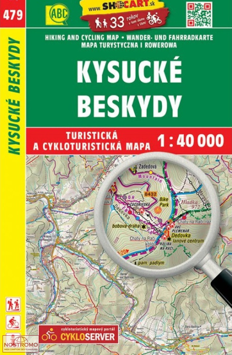 479 KYSUCKÉ BESKYDY | carte de randonnée Shocart