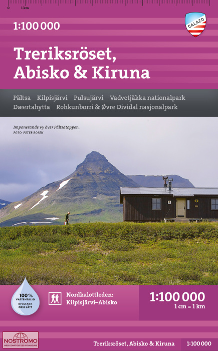 TRERIKSRÖSET, ABISKO & KIRUNA | Calazo hiking map