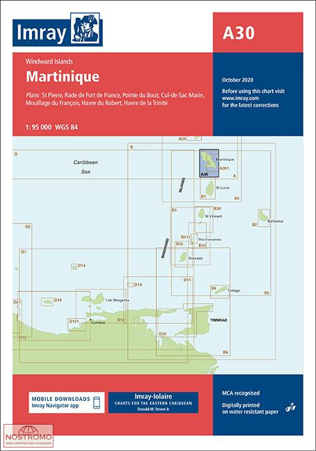 A30 MARTINIQUE | carte marine Imray