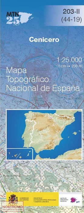 203-2 CENICERO | carte topographique CNIG