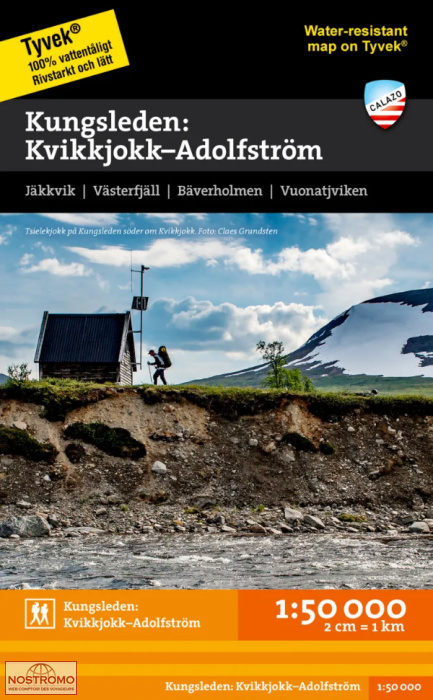 KUNGSLEDEN : KVIKKJOKK - ADOLFSTRÖM | Calazo hiking map