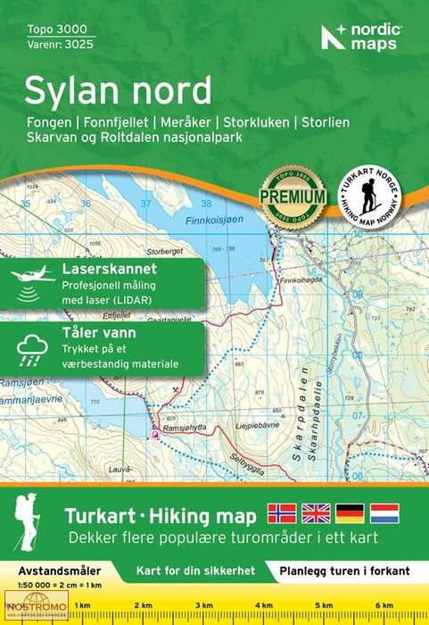 3025 SYLAN NORD | Nordic Maps hiking map