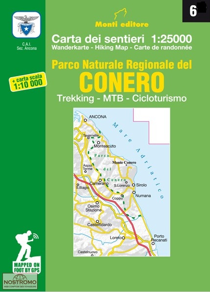 06 PARCO NATURALE REGIONALE DEL CONERO | Monti hiking map