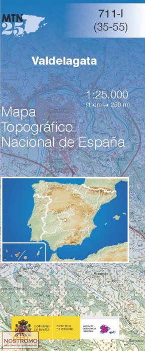 711-1 VALDELAGATA | carte topographique CNIG