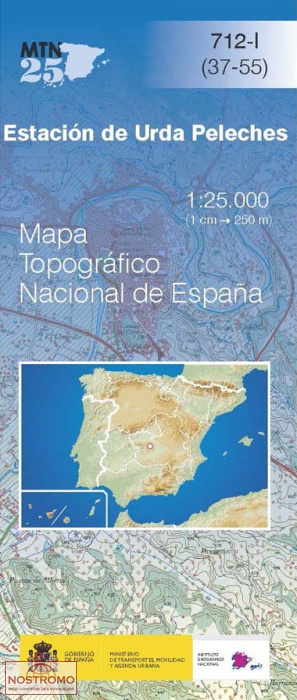 712-1 ESTACIÓN DE URDA PELECHES | carte topographique CNIG