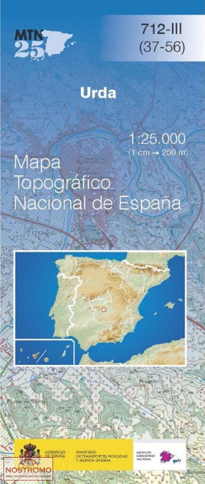 712-3 URDA | carte topographique CNIG