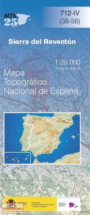 712-4 SIERRA DEL REVENTÓN | carte topographique CNIG