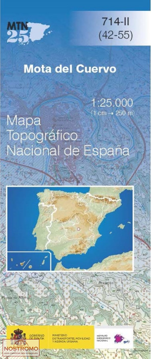714-2 MOTA DEL CUERVO | carte topographique CNIG