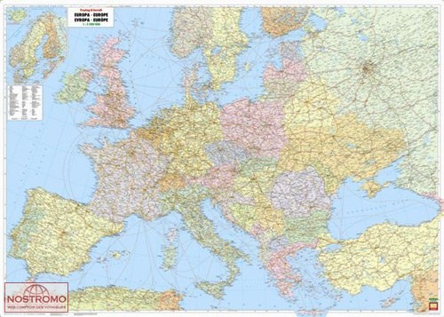 EUROPE POLITICAL | Freytag & Berndt wall map