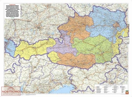 AUTRIA ADMINISTRATIVE | Freytag & Berndt wall map