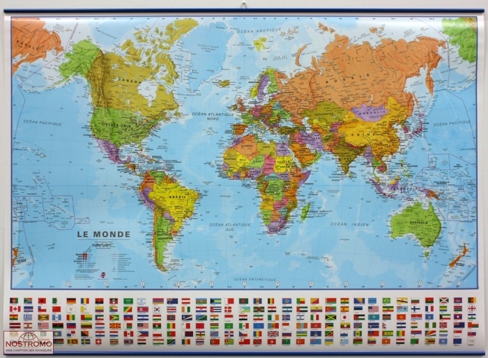 LE MONDE 1/40 - POLITIQUE | Maps International wall map