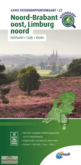 22 NOORD-BRABANT OOST - LIMBURG NOORD | ANWB cycling map