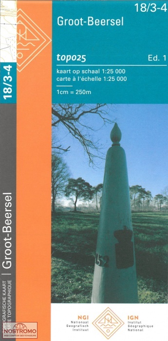 18/3-4 GROOT-BEERSEL | carte topographique NGI/IGN