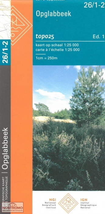 26/1-2 OPGLABBEEK | carte topographique NGI/IGN