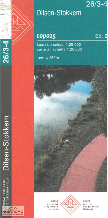 26/3-4 DILSEN-STOKKEM | NGI/IGN topographical map