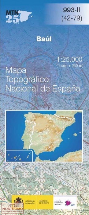 0993-2 BAÚL | carte topographique CNIG